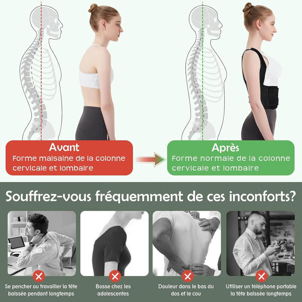 Ceinture posturale - Soulage les tensions du cou et des épaules
